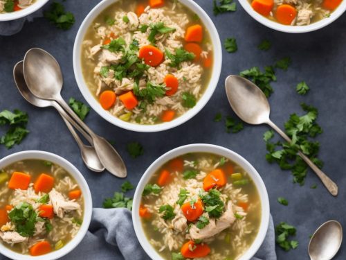 Chicken, Rice, and Vegetable Soup