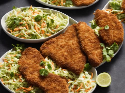 Chicken Schnitzel with Coleslaw