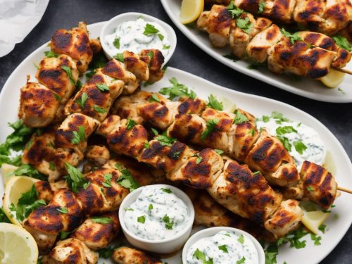 Chicken Souvlaki with Tzatziki Sauce