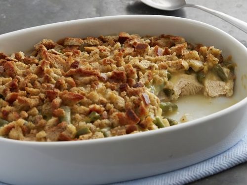 Chicken, Stuffing and Green Bean Casserole