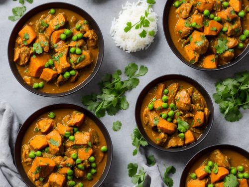 Chicken, Sweet Potato & Pea Curry