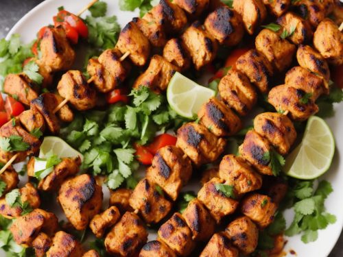 Chicken Tikka Kebabs with Indian Salad