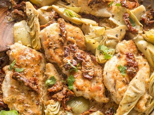 Chicken with Artichokes and Sundried Tomatoes