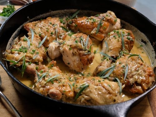 Chicken with Tarragon, Garlic & Olives