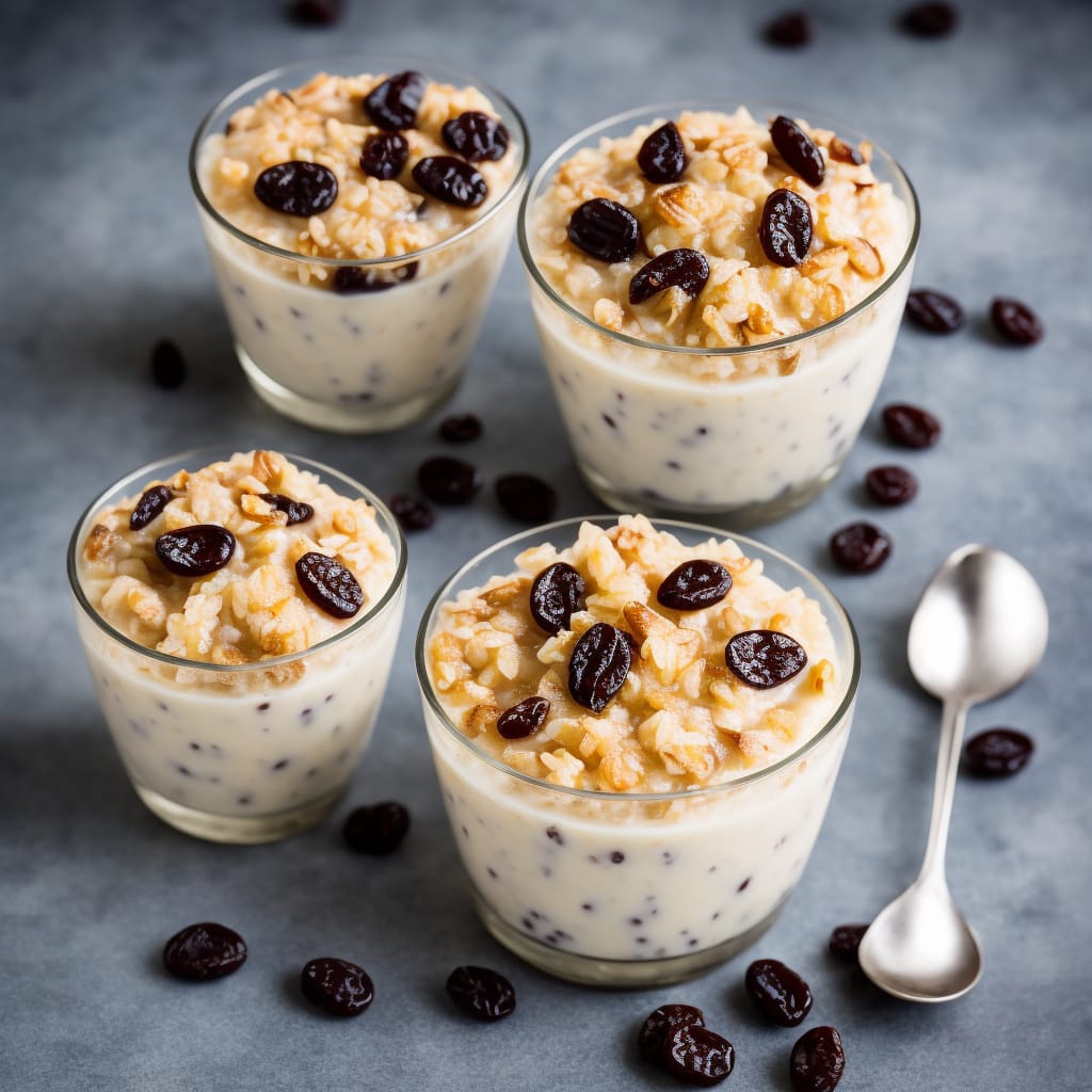 Chilled Rum & Raisin Rice Pudding