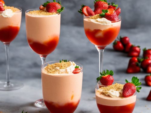 Chilled Strawberry & Pimm's Zabaglione