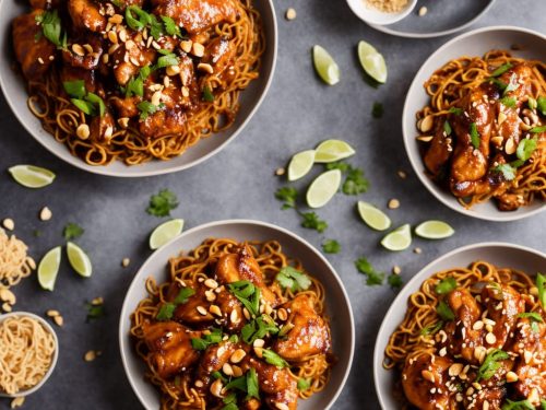 Chilli Chicken with Peanut Noodles