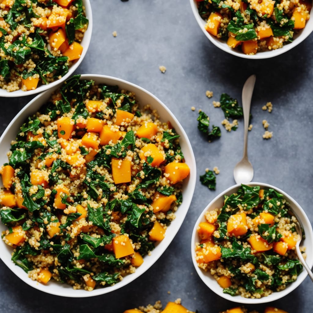 Chilli & Ginger Squash with Kale & Quinoa