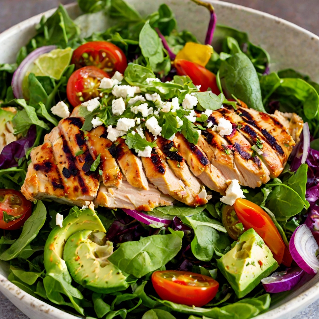 Chilli-lime chicken salad