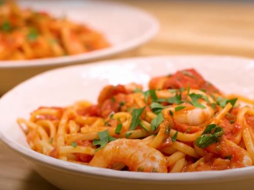 Chilli Prawn Linguine