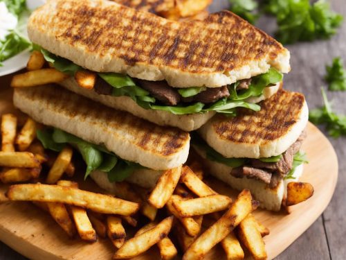 Chimichurri-style Steak Sarnies & Cheat's Spicy Fries