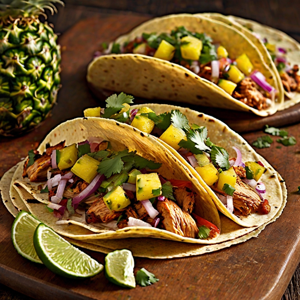 Chipotle Chicken Tacos with Pineapple Salsa