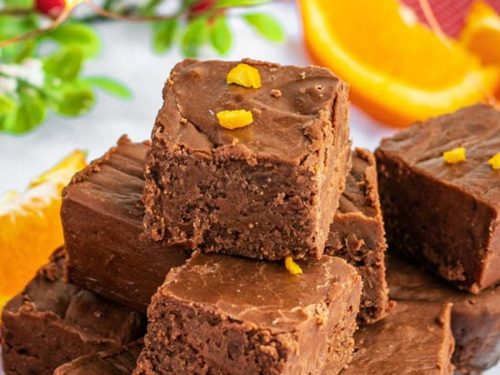 Chocolate & Orange Fudge Squares