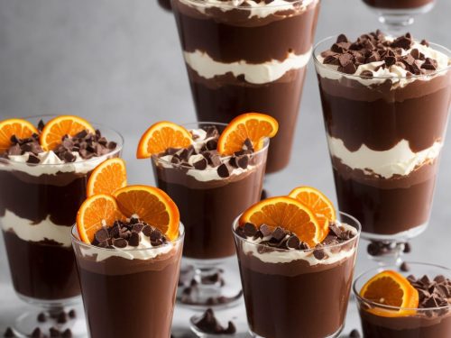 Chocolate orange-tini trifle