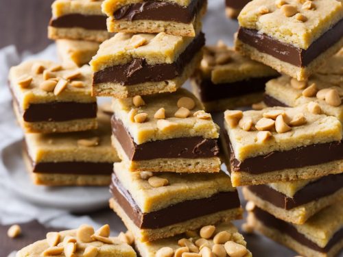 Chocolate Peanut Butter Shortbread Sandwiches