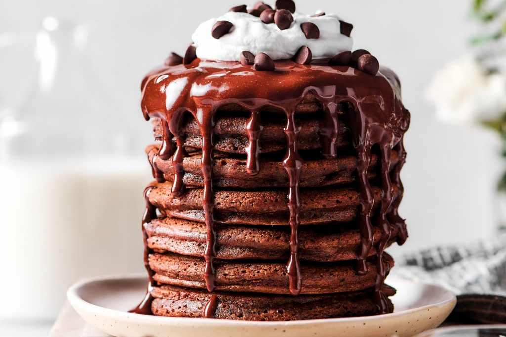 Chocolate Praline Pancake Cake