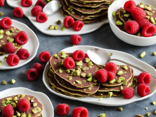 Chocolate, Raspberry & Pistachio Pancake Topping