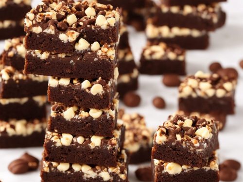 Chocolate & Salted Hazelnut Praline Slice