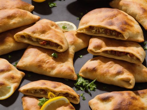 Chorizo, Rocket & Preserved Lemon Calzones