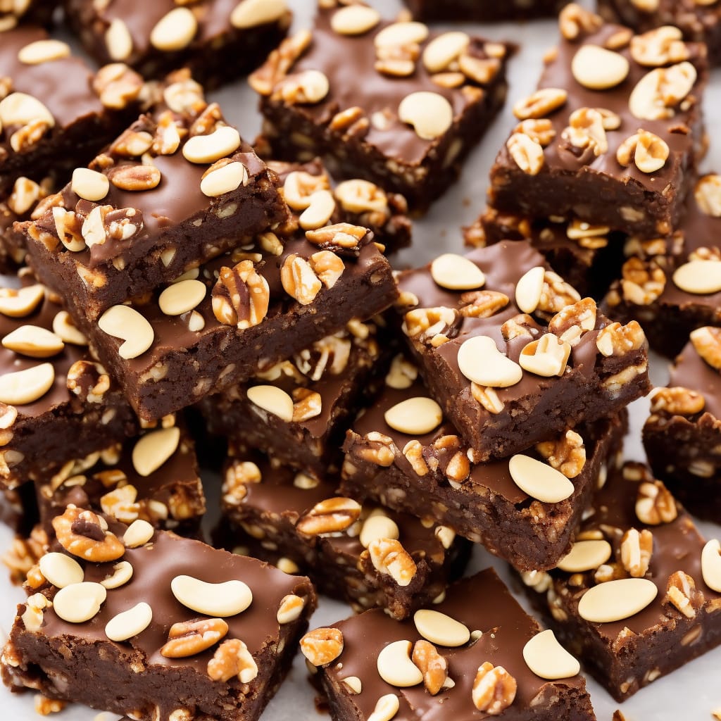 Chunky Chocolate Nut Bars