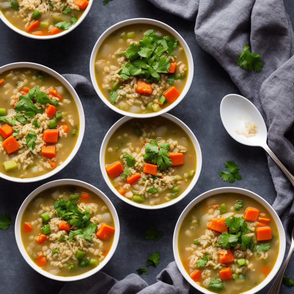 Chunky Vegetable & Brown Rice Soup