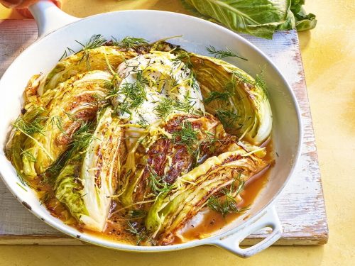 Cider-braised Cabbage Wedges