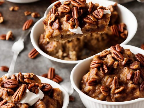 Cinnamon Apple Pecan Pudding