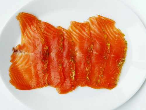 Citrus-cured salmon gravadlax