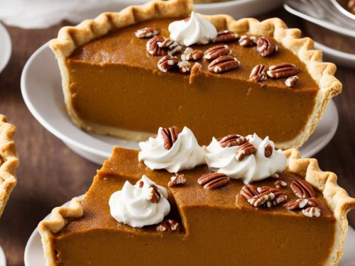 Classic Pumpkin Pie with Pecan & Maple Cream