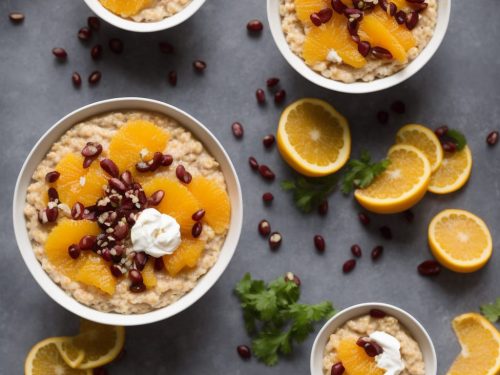 Clementine & vanilla porridge with citrus salsa