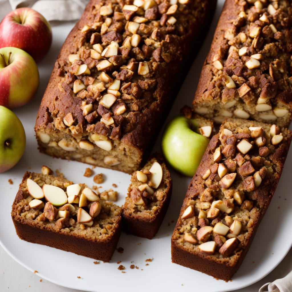 Cobnut & Apple Loaf Cake