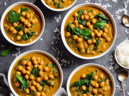 Coconut, Chickpea & Spinach Curry