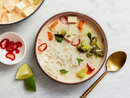 Coconut Noodle & Vegetable Soup