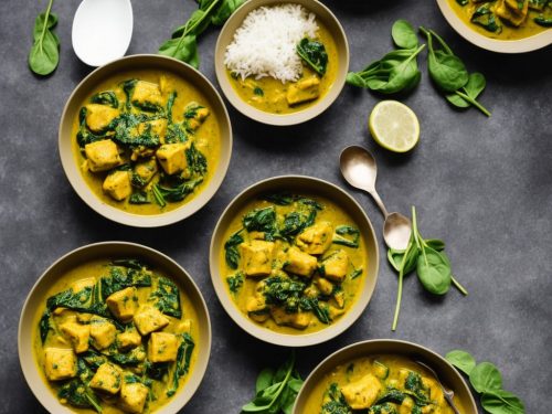 Cod & spinach yellow curry