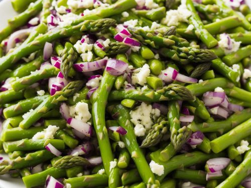 Cos, Asparagus & Red Onion Salad