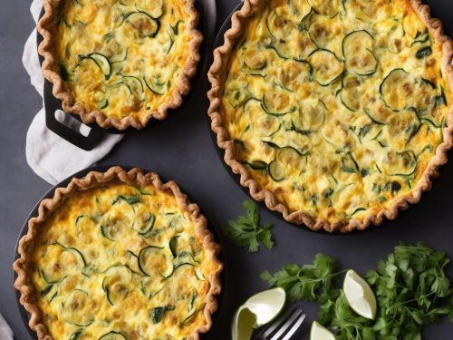 Courgette & Double Cheese Quiche