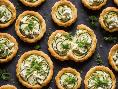 Courgette, Ham & Ricotta Tarts