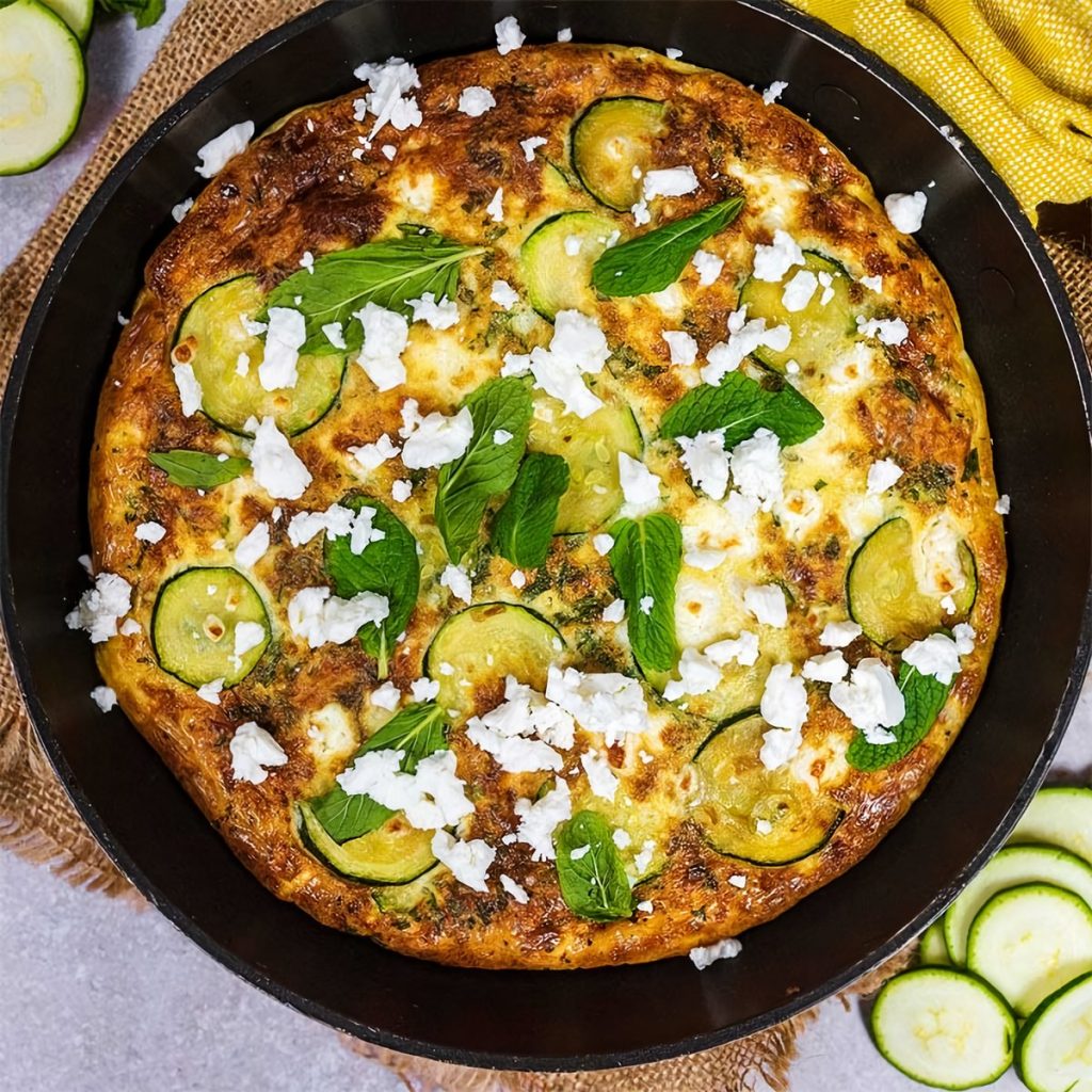 Courgette, Potato & Mint Frittata