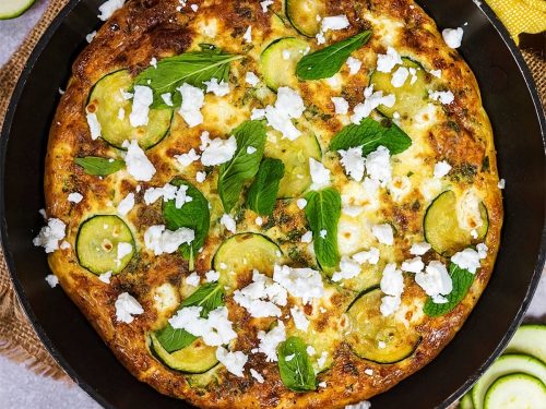 Courgette, Potato & Mint Frittata