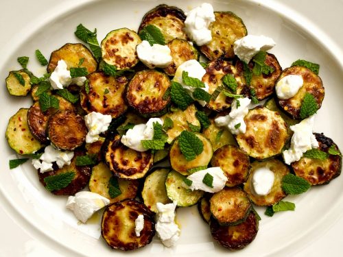 Courgettes with Mint & Ricotta