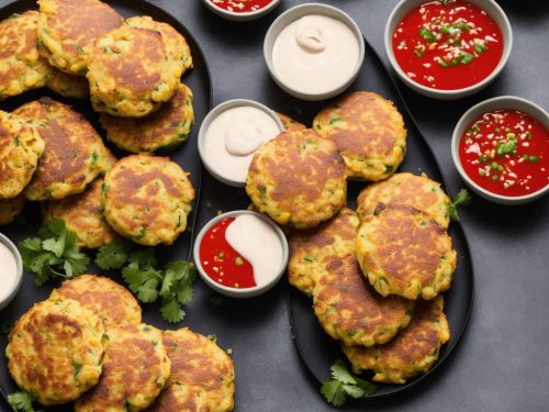 Crab & Corn Cakes with Chilli Dipping Sauce