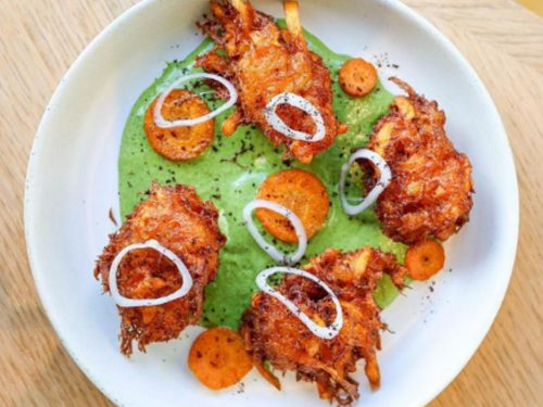 Crab Fritters with Cheat's Chilli & Crab Mayonnaise