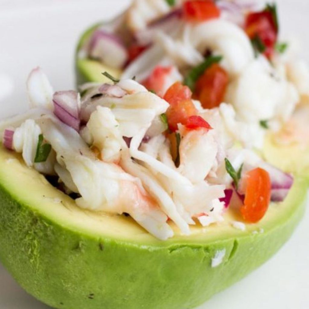 Crab-stuffed Avocados