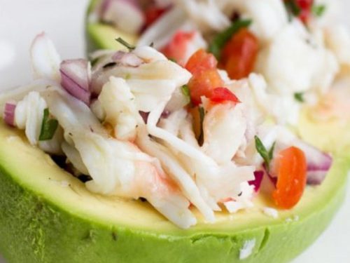 Crab-stuffed Avocados