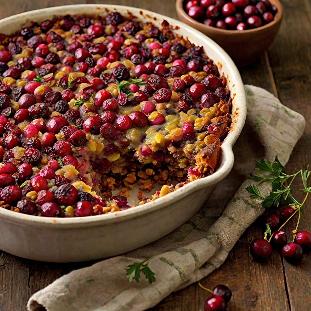 Cranberry & Lentil Bake