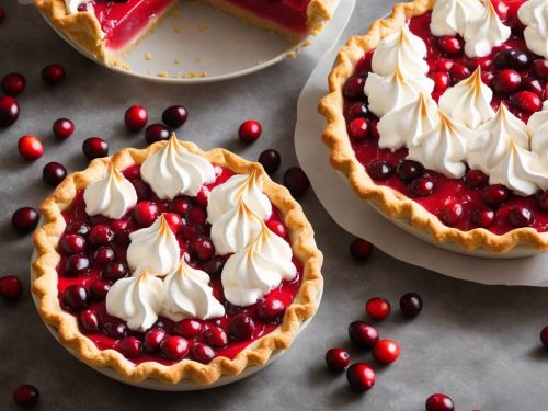 Cranberry & Orange Meringue Pie