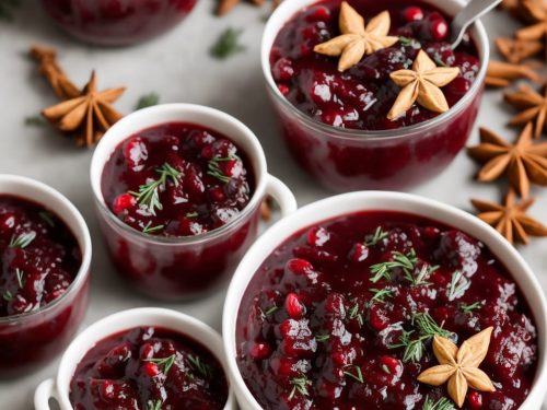 Cranberry sauce with Port & Star Anise