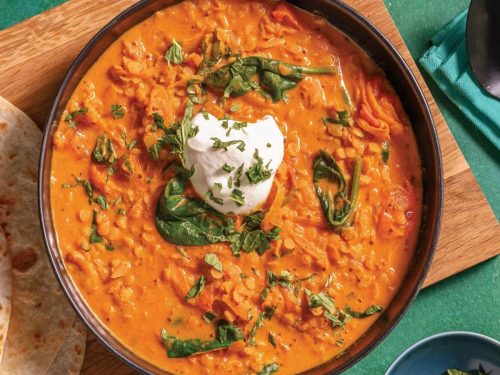 Creamy Black Dhal with Crispy Onions