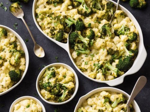 Creamy Cauliflower & Broccoli Bake