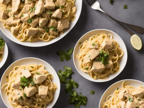 Creamy Chicken on Linguine Recipe